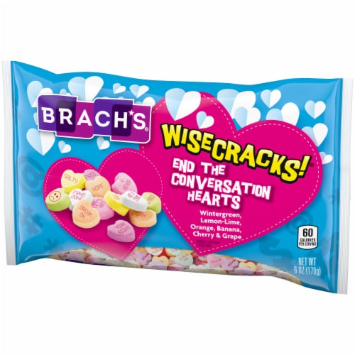 Brach's Wisecracks End the Conversation Hearts Valentine Candy Perspective: right