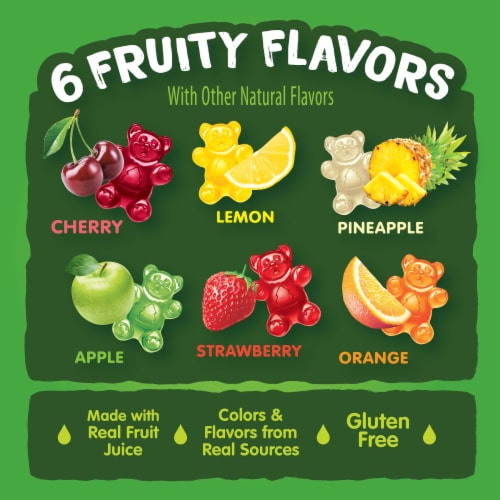 Black Forest Gummy Fruit Flavor Bears Resealable Bag Perspective: right