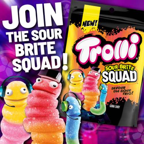 Trolli Sour Brite Squad Stand Up Bag Perspective: right
