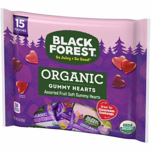 Black Forest® Organic Valentine Gummy Hearts Perspective: right
