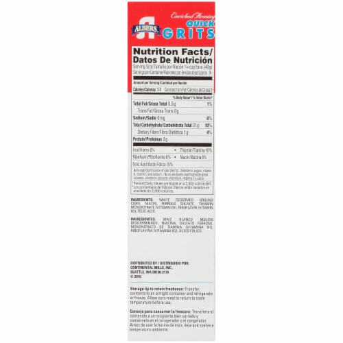 Albers® Enriched Hominy Quick Grits Perspective: right