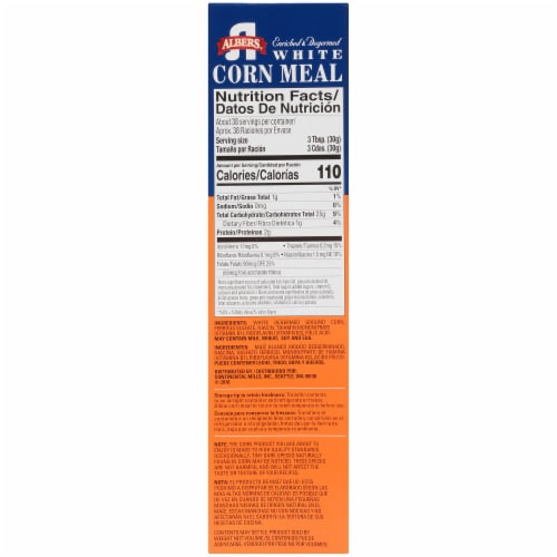 Albers® White Corn Meal Perspective: right