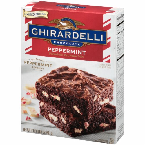Ghirardelli Peppermint Premium Brownie Mix Perspective: right