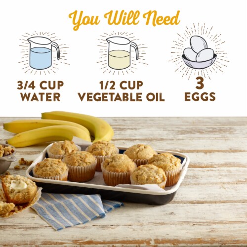 Krusteaz® Protein Banana Nut Muffin Mix Perspective: right