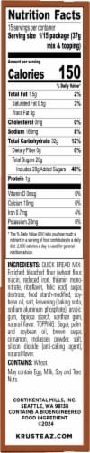 Krusteaz® Cinnamon Swirl Quick Bread Mix Perspective: right