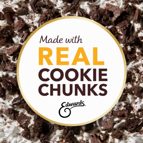 Edwards Premium Desserts Frozen Cookies and Crème Pie Perspective: right
