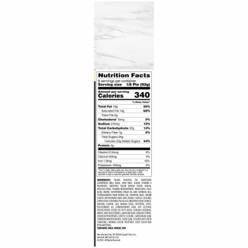 Edwards Signatures Limited Edition Pumpkin Spice Creme Pie Perspective: right