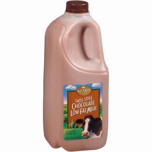 Kemps Swiss Style 1% Low Fat Chocolate Milk Perspective: right