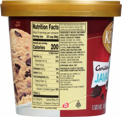 Kemps® Caribou Coffee Java Chunk Ice Cream Tub Perspective: right