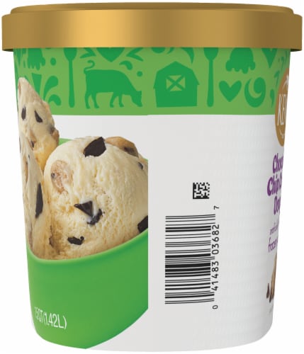 Kemps Chocolate Chip Cookie Dough Frozen Yogurt Perspective: right