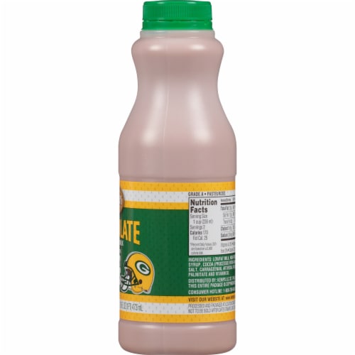 Kemps Green Bay Packers Low-fat Chocolate Milk Perspective: right