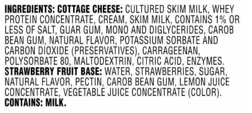 Kemps® Strawberry Fruit on the Bottom Cottage Cheese Perspective: right