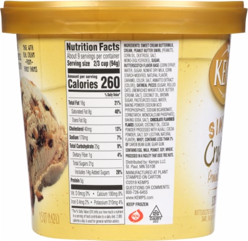 Kemps® Simply Crafted Scotcharoo Premium Ice Cream Perspective: right