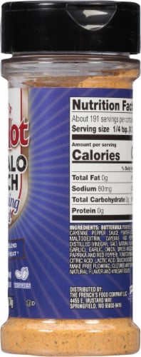 Frank's RedHot Buffalo Ranch Seasoning Blend Shaker Perspective: right
