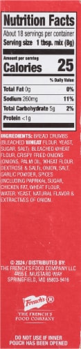 French's® Crispy Fried Onion Seasoned Coating Mix Perspective: right