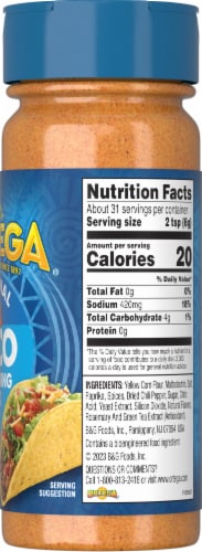 Ortega Value Size Original Taco Seasoning Mix, Kosher Perspective: right