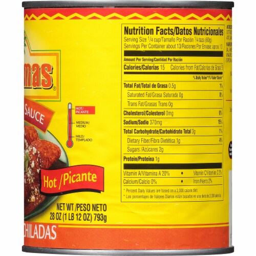 Las Palmas Hot Enchilada Sauce Perspective: right