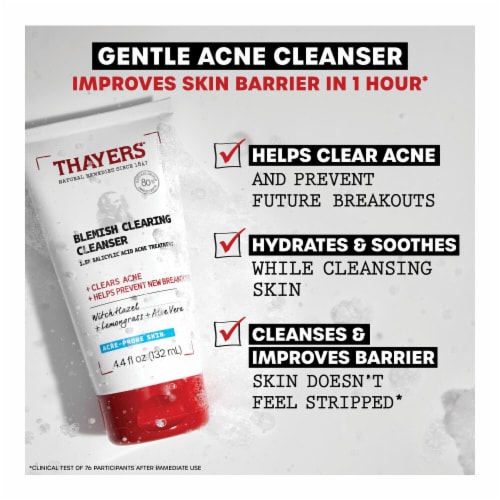 Thayers Natural Remedies Blemish Clearing Facial Cleanser with Salicylic Acid Perspective: right