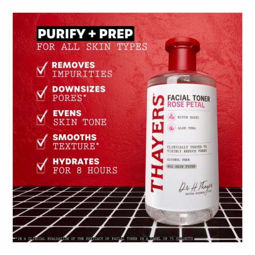 Thayers Natural Remedies Witch Hazel Toner Alcohol Free with Rose Petal Perspective: right