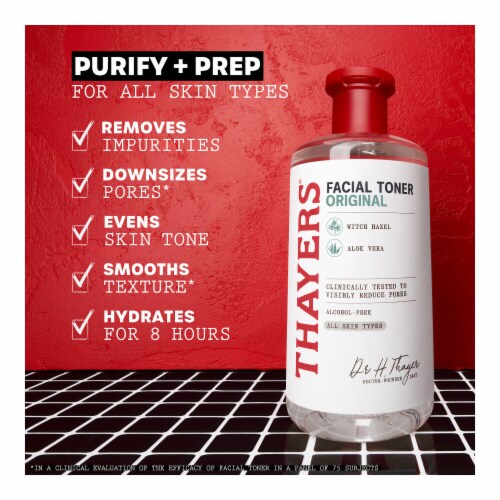 Thayers Natural Remedies Witch Hazel Toner Alcohol Free Original Perspective: right