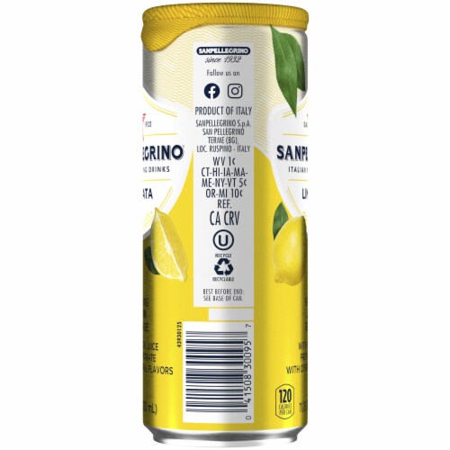 San Pellegrino Sparkling Lemon Beverage Perspective: right