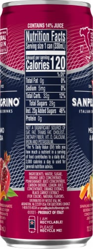 Sanpellegrino® Melograna & Arancia Pomegranate & Orange Sparkling Water Can Perspective: right