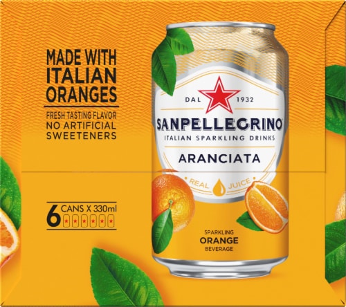 Sanpellegrino® Aranciata Sparkling Orange Beverage Perspective: right