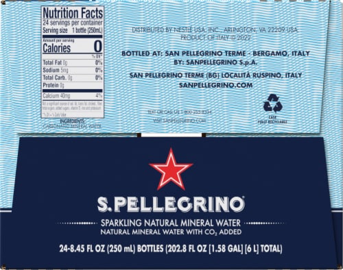 S. Pellegrino® Sparkling Natural Mineral Water Perspective: right