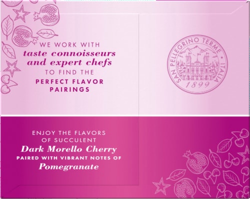 S.Pellegrino® Essenza Dark Morello Cherry & Pomegranate Mineral Water Perspective: right