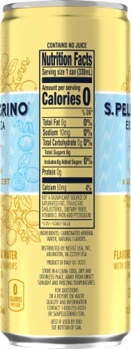 S.Pellegrino® Essenza Lemon & Zest Flavored Mineral Water Perspective: right