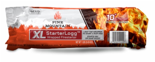 Pine Mountain® Firestarter XL Wrapped Starter Logg™ Perspective: right