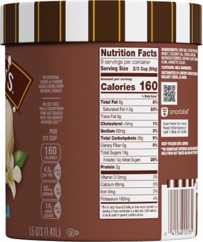 Edy's® Grand Vanilla Ice Cream Tub Perspective: right