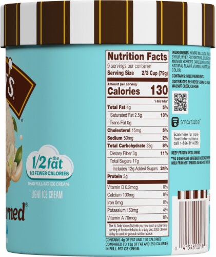 Dreyer's/Edy's™ Slow Churned Classic Vanilla Light Ice Cream Tub Perspective: right