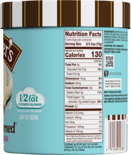 Dreyer's/Edy's™ Slow Churned Vanilla Bean Light Ice Cream Tub Perspective: right