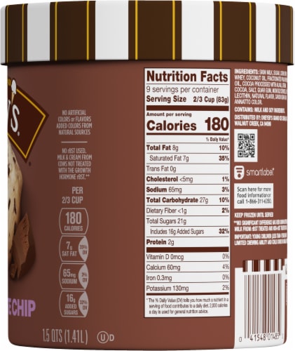 Dreyer's/Edy's™ Grand Chocolate Chip Ice Cream Tub Perspective: right