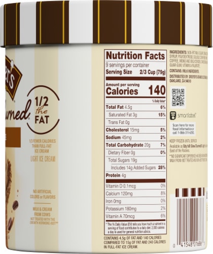 Edy's® Slow Churned® Coffee Light Ice Cream Perspective: right