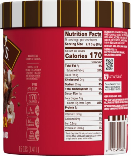 Dreyer's/Edy's™ Grand Original Rocky Road Ice Cream Tub Perspective: right