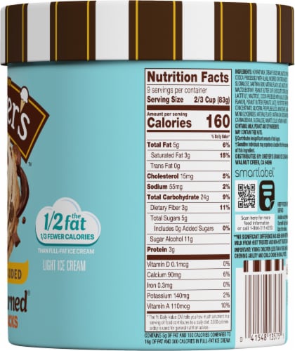 Dreyer's/Edy's™ Slow Churned Sugar Free Fudge Tracks Light Ice Cream Perspective: right
