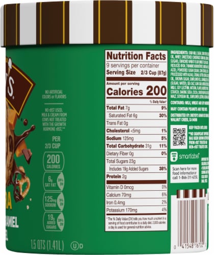 Dreyer's/Edy's™ Grand Salted Caramel Pretzel Path Ice Cream Tub Perspective: right