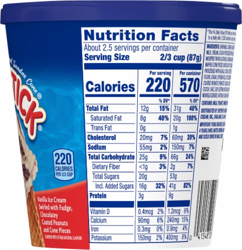 Nestle® Drumstick® Ice Cream Pint Perspective: right