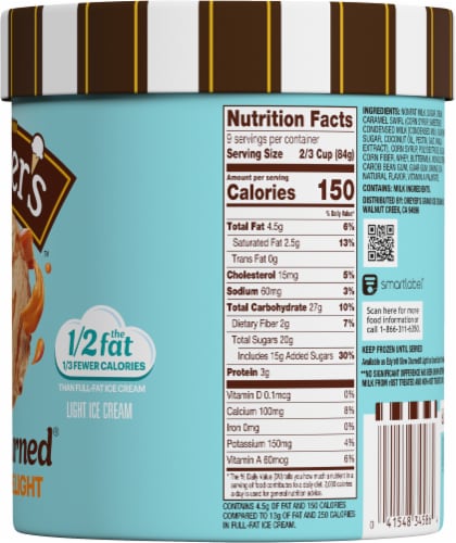 Edy's® Slow Churned Caramel Delight Light Ice Cream Tub Perspective: right