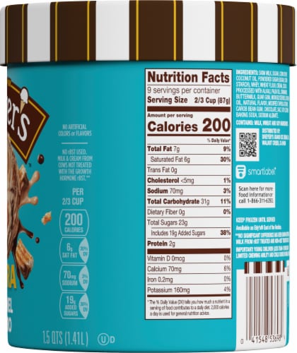 Edy's® Rocky Road Collection Churro Caramel Crossroads Ice Cream Tub Perspective: right