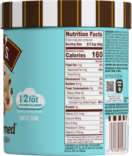 Dreyer's/Edy's™ Slow Churned Cookie Dough Light Ice Cream Tub Perspective: right