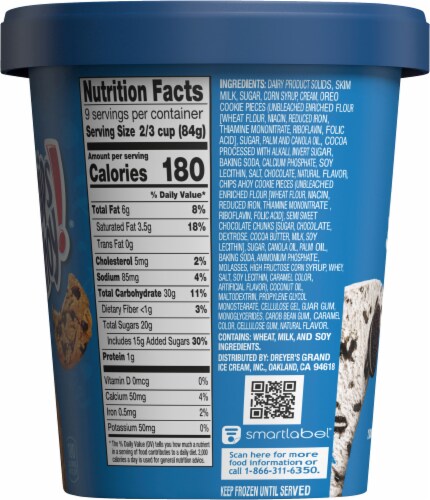 Oreo® & Chips Ahoy Ice Cream Tub Perspective: right