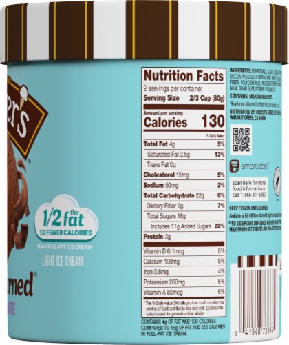 Edy's®/Dreyer's Slow Churned® Chocolate Light Ice Cream Tub Perspective: right