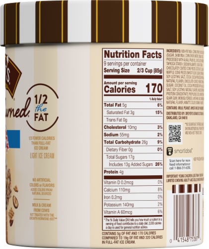 Edy's® Slow Churned® Drumstick Light Ice Cream Tub Perspective: right