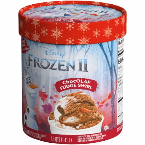 Disney Frozen 2 ChocOLAF Fudge Swirl Ice Cream Perspective: right