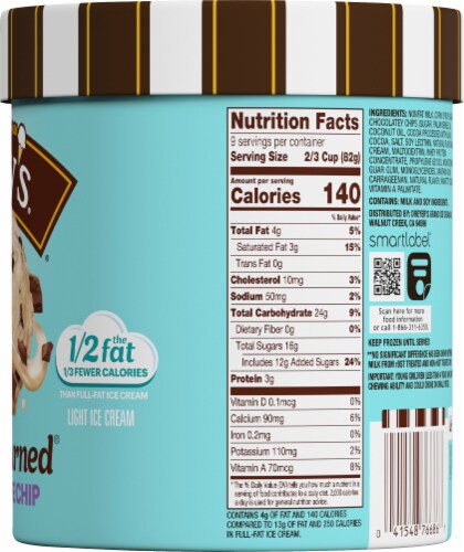 Dreyer's/Edy's™ Slow Churned® Chocolate Chip Light Ice Cream Tub Perspective: right