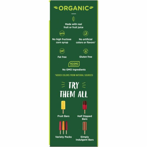 Outshine Organic Strawberry Citrus Medley Grape Assorted Fruit Ice Bars Perspective: right
