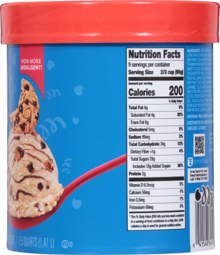 Chips Ahoy! Caramel Frozen Dairy Dessert Tub Perspective: right